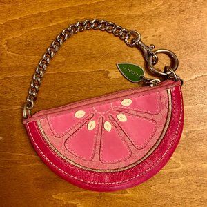 Coach Grapefruit Slice Coin Purse